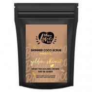Кокосовый скраб для тела Золотой блеск ананас - кофеин 150 Monolove Bio