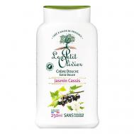 Крем для душа нежный Жасмин-Черная смородина Jasmin Cassis Crème Douche 250 LE PETIT OLIVIER