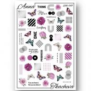 Слайдер дизайн для ногтей 2D  LUX-007 Anna Tkacheva