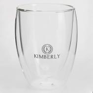 Термостойкий стеклянный стакан с двойными стенками, 350 мл Kimberly