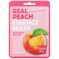 Маска для лица тканевая с экстрактом персика Real Peach Essence Mask 23 FARMSTAY