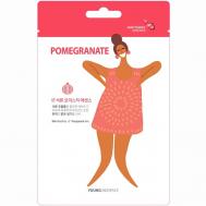 Тканевая маска для лица MSDS_Pomegranate (гранат) Young Mediface