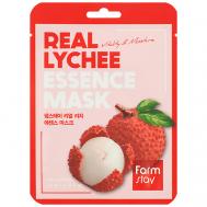 Маска для лица тканевая с экстрактом личи Real Lychee Essence Mask 23 FARMSTAY