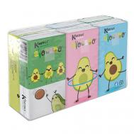 Платочки носовые бумажные  "Авокадо" KARTIKA