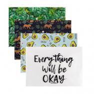 Набор канцелярских папок для документов на кнопке А4 LILKKO