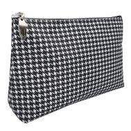 Косметичка женская большая дорожная из ткани "Гусиная лапка" ALISSIROSSI