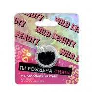 Стразы для декора ногтей «Рождена сиять» , цвет чёрный Beauty Fox