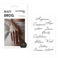 Набор переводных тату-слов by Miami tattoos deco