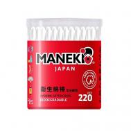 Палочки ватные RED с бумажным стиком Maneki