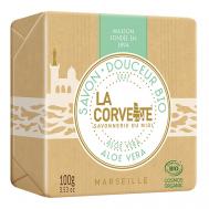 Мыло органическое для лица и тела Алоэ вера Marseille Aloe Vera Soap La Corvette