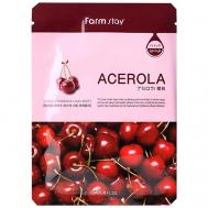 Маска для лица тканевая с экстрактом ацеролы Visible Difference Mask Sheet Acerola 23 FARMSTAY