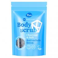 Скраб для тела антицеллюлитный солевой кокосовый с маслами CHARCOAL&SALT, MY BEAUTY WEEK 250 7Days
