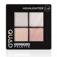 Палетка хайлайтер для лица QUAD J. CAT BEAUTY