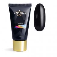PolyGel COLOR "Black" для моделирования и укрепления ногтей ALL STAR PROFESSIONAL