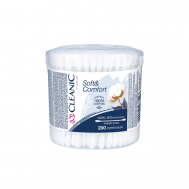 Soft&Comfort Ватные палочки гигиенические в круглойкоробке CLEANIC
