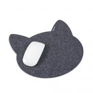 Коврик из фетра для компьютерной мыши в форме кошки Flexpocket
