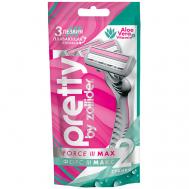 Одноразовые бритвенные станки Pretty 3 Max Zollider