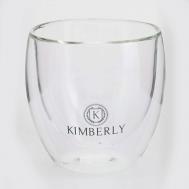 Термостойкий стеклянный стакан с двойными стенками, 100 мл Kimberly