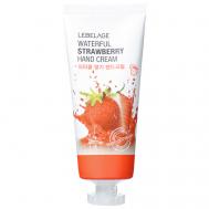 Крем для рук с Клубникой Увлажняющий Waterful Strawberry Hand Cream 100 LEBELAGE