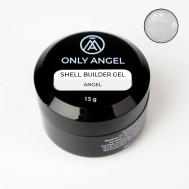 Гель  для наращивания ногтей с белой поталью ONLY ANGEL