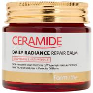 Крем-бальзам для лица укрепляющий c керамидами Ceramide Daily Radiance Repair Balm 80 FARMSTAY
