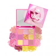 Палетка теней для век B.COLOUR 9 цветов: матовые, с блестками, нюд 7Days