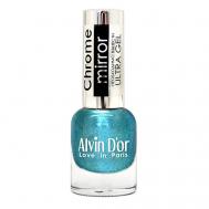 Лак для ногтей CHROME MIRROR, 01 Зеркальное серебро Alvin D'or