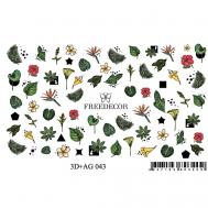 3D Слайдер дизайн с аэрографией "Украшение листьми" Freedecor