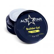 Однофазный гель для наращивания ногтей, Builder Gel "Clear" ALL STAR PROFESSIONAL