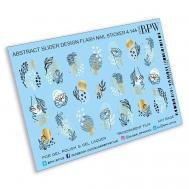 Слайдер-дизайн металлик  Цветы в графике с золотом BPW.Style