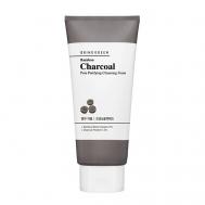 Пенка для умывания очищающая поры с бамбуковым углем Bamboo Charcoal Pore Purifying Cleansing Foam 300 BRING GREEN