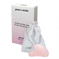 Массажер Гуаша из розового кварца Grace and Stella