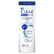 Шампунь и бальзам-ополаскиватель 2 в 1 против перхоти Основной уход, против жирности и зуда 380 Clear