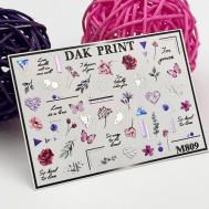 Слайдер-дизайн для ногтей M809 Dak Print