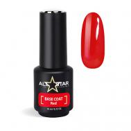 Пластичная цветная база для ногтей BASE COAT "Red" ALL STAR PROFESSIONAL