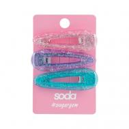 Заколки для волос с блёстками #sugargem SODA