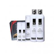 Мужской набор №12: Шампунь, Гель для душа, Бальзам после бритья, два Крема для лица SeaCare