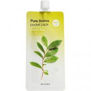 Маска кремовая ночная  Pure Source с экстрактом зеленого чая 10 Missha