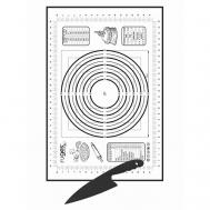 Коврик для раскатки и выпечки теста «БЕЙКЕР», большой, с ножом Ruges