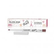 Водостойкий гелевый карандаш для губ WATERPROOF GEL LIP PENCIL A LA FRENCH Alvin D'or
