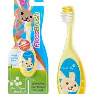 Зубная щетка FlossBrush 0-3 года Brush-Baby
