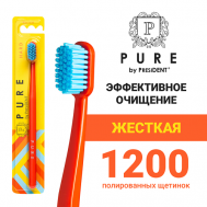 Зубная щетка PURE жёсткая Pure by President