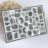 Слайдер-дизайн для ногтей M737 Dak Print