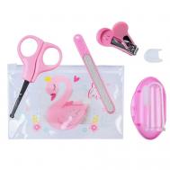 Набор маникюрный детский «Для Малышки», 4 предмета: ножнички, книпсер, пилочка, щётка Крошка Я