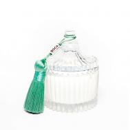 Свеча ароматическая в шкатулке,  ANYTIME FRESH: бергамот, зеленый чай, трава 80 BOCA AROMA