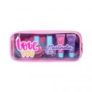 Набор детской косметики с лаками и бальзамами в косметичке "Super girl" Martinelia