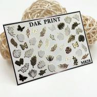 Слайдер-дизайн для ногтей M828 Dak Print
