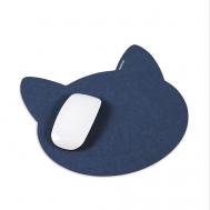 Коврик из фетра для компьютерной мыши в форме кошки Flexpocket
