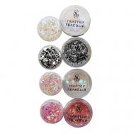 Набор глиттеров и блесток для глаз, лица и тела с эффектом мерцания SHINEWELL