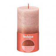 Свеча рустик Sunset розовый+янтарь 415 Bolsius